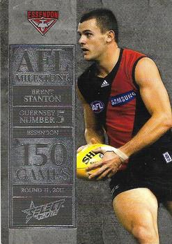 2012 Select AFL Champions - Milestone Game Foils #MG18 Brent Stanton Front